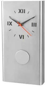 Stainless Steel Wall Clock (Pendulum)