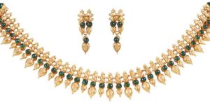 Antique Double Sided Gold Necklace Set