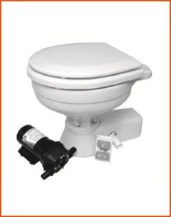 QUIET FLUSH ELECTRIC TOILET - SEAWATER