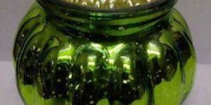 Green Glass Jars
