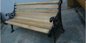 Wooden Park Bench