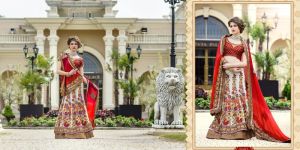 Red Bridal Lehenga Choli.