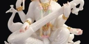 Marble Saraswati Statue