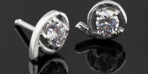 Solitaire Classic 925 Sterling Silver Earrings