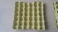 White Biodegradable Pulp Paper Egg Tray