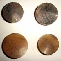 Buffalo Horn Coloured Button Blanks