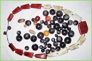 Black Buffalo Horn Beads