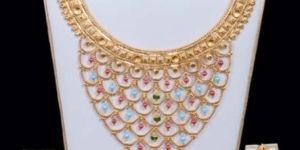 Designer Bridal Necklace Set with Earrings