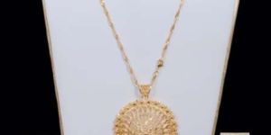 Necklace Set Pendent with Small Hanging Chains with Earrings