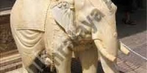 Sand Stone Elephant Statues