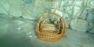 Willow Wicker Dustbin Basket