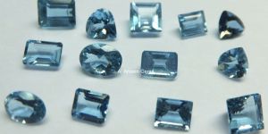 Faceted Aquamarine Gemstones