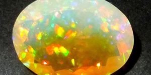 Faceted Ethiopian Fire Opal Gemstones