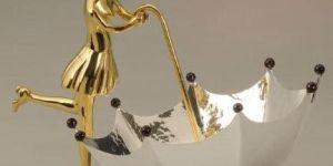 Lady with Umbrella Sculpture