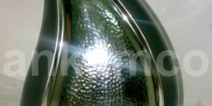 Teardrop Silver-Tone Brass Cremation Urn