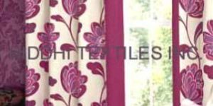 Screen Print Curtain Fabric and Curtains