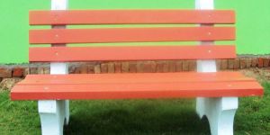 Concrete Bench with Back Rest