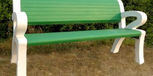 Concrete Garden Bench with Hand Rest