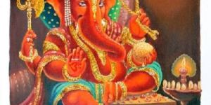 Ganesh Ji Canvas Paintings