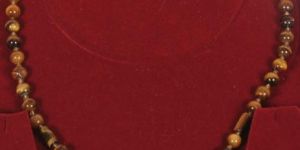 Tiger Eye Beads and Pendant Necklace