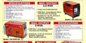 2.5 KVA - 7.5 KVA Silent Portable Diesel Generator range