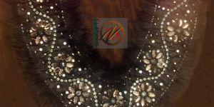 Handmade Beaded Neckline