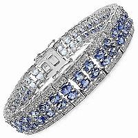 Silver Gemstone Bracelets