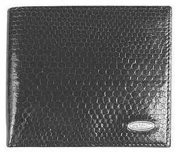 Snake Print Leather Mens Wallet