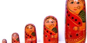 Wooden Painted Russian Dolls