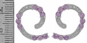 Silver Gemstone Earrings - Sge 009