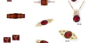 Silver Gemstone Pendant Set