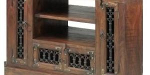 Wooden TV Corner Unit