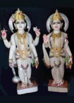 Marble God Vishnu Laxmi