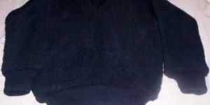 Wollen School Dress Blue