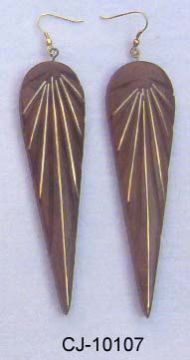 Wooden Earring (CJ-10107)