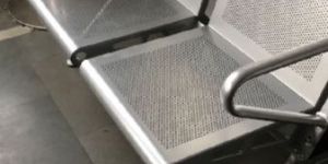 Stainless Steel Two Seater Waiting Chair