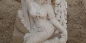Sandstone Dancing Lady Statue