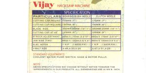 Hydraulic Hacksaw Machine