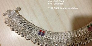 Nagma Salanga Silver Anklets