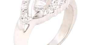 Tuan 925 Pure Silver Cubic Zirconia (CZ) Diamond Ring