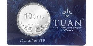 Tuan BIS Hallmarked 999 Purity 10 Gram Silver Coin for Gifting