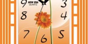 Flower Wall Clock