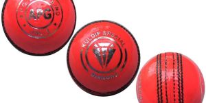 Pink Leather Cricket Ball
