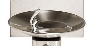 Non-cooling wall recessed drinking water fountain