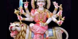 Marble Durga Mata Statue
