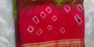 Bandhani Cotton Satin Dress Material