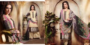 Western-Designer Cotton Lapet jecord with Heavy Embroidery Work Salwar