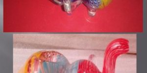 Glass Elephant Smoking Pipes