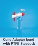 PTFE Stopcock Cone Bend Adapter