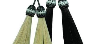 Key Ring with Ball and Hair